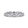 Eternity Band Wedding Ring in 14k White Gold with Marquise Natural Diamond at Gabriel & Co.