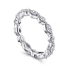 Eternity Band Wedding Ring in 14k White Gold with Marquise Natural Diamond at Gabriel & Co.