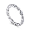 Eternity Band Wedding Ring in 14k White Gold with Marquise Natural Diamond at Gabriel & Co.