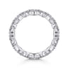 Eternity Band Wedding Ring in 14k White Gold with Marquise Natural Diamond at Gabriel & Co.