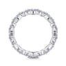 Eternity Band Wedding Ring in 14k White Gold with Marquise Natural Diamond at Gabriel & Co.
