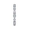 Eternity Band Wedding Ring in 14k White Gold with Marquise Natural Diamond at Gabriel & Co.