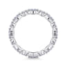 Eternity Band Wedding Ring in 14k White Gold with Marquise Natural Diamond at Gabriel & Co.