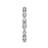Eternity Band Wedding Ring in 14k White Gold with Marquise Natural Diamond at Gabriel & Co.