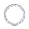 Eternity Band Wedding Ring in 14k White Gold with Marquise Natural Diamond at Gabriel & Co.
