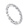 Eternity Band Wedding Ring in 14k White Gold with Marquise Natural Diamond at Gabriel & Co.