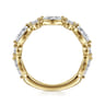 Fancy Wedding Ring in 14k Yellow Gold with Marquise Natural Diamond at Gabriel & Co.