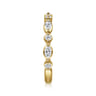 Straight Wedding Ring in 14k Yellow Gold with Marquise Natural Diamond at Gabriel & Co.
