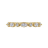 Fancy Wedding Ring in 14k Yellow Gold with Marquise Natural Diamond at Gabriel & Co.