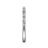 Straight Wedding Ring in 14k White Gold with Marquise Natural Diamond at Gabriel & Co.