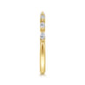 Straight Wedding Ring in 14k Yellow Gold with Marquise Natural Diamond at Gabriel & Co.
