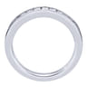 Straight Wedding Ring in 14k White Gold with Princess Cut Natural Diamond at Gabriel & Co.