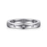Fancy Wedding Ring in 14k White Gold with Princess Cut Natural Diamond at Gabriel & Co.