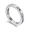 Fancy Wedding Ring in 14k White Gold with Princess Cut Natural Diamond at Gabriel & Co.