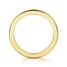 Fancy Wedding Ring in 14k Yellow Gold with Princess Cut Natural Diamond at Gabriel & Co.