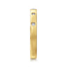 Fancy Wedding Ring in 14k Yellow Gold with Princess Cut Natural Diamond at Gabriel & Co.