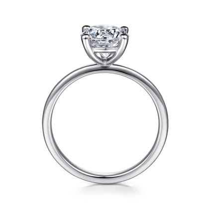 Evelina - Platinum Round Solitaire Diamond Engagement Ring