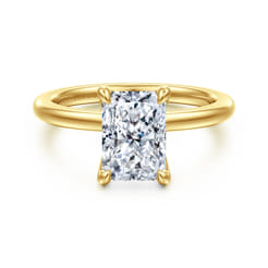 Evelynn - 14K Yellow Gold Radiant Cut Solitaire Diamond Engagement Ring