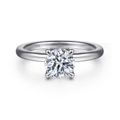 Evelynn - Platinum Round Solitaire Diamond Engagement Ring