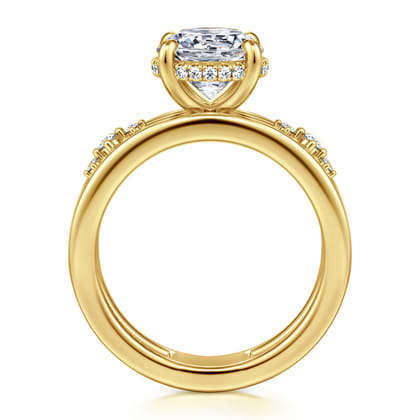 Everlasting - 14K Yellow Gold Round Diamond Engagement Ring