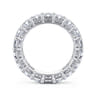 Eternity Band Wedding Ring in 14k White Gold with Emerald Cut Natural Diamond at Gabriel & Co.