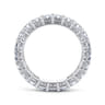 Eternity Band Wedding Ring in 14k White Gold with Emerald Cut Natural Diamond at Gabriel & Co.