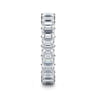 Eternity Band Wedding Ring in 14k White Gold with Emerald Cut Natural Diamond at Gabriel & Co.