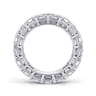 Eternity Band Wedding Ring in 14k White Gold with Emerald Cut Natural Diamond at Gabriel & Co.