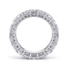Eternity Band Wedding Ring in 14k White Gold with Emerald Cut Natural Diamond at Gabriel & Co.