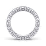Eternity Band Wedding Ring in 14k White Gold with Emerald Cut Natural Diamond at Gabriel & Co.