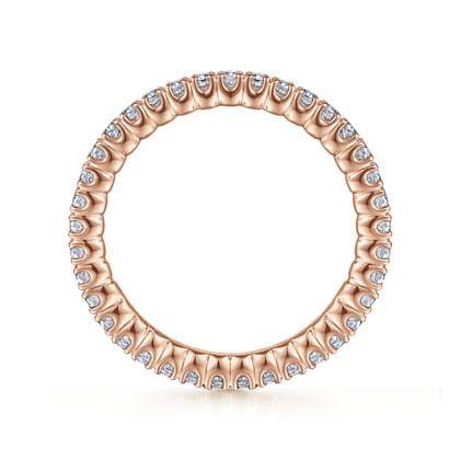 Faenza - 14K Rose Gold Diamond Eternity Band