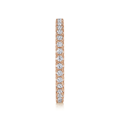 Faenza - 14K Rose Gold Diamond Eternity Band