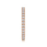 Eternity Band Wedding Ring in 14k Rose Gold with Round Natural Diamond at Gabriel & Co.