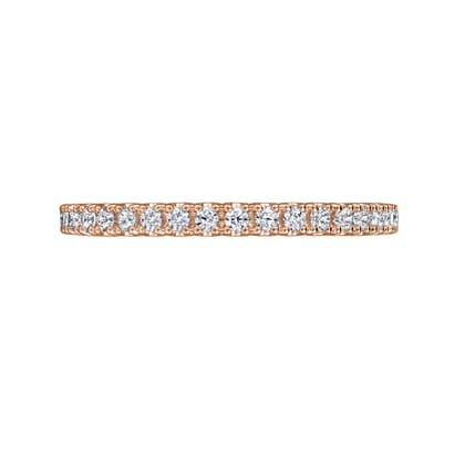 Faenza - 14K Rose Gold Diamond Eternity Band