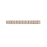 Eternity Band Wedding Ring in 14k Rose Gold with Round Natural Diamond at Gabriel & Co.