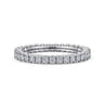 Eternity Band Wedding Ring in 14k White Gold with Round Natural Diamond at Gabriel & Co.