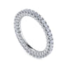 Eternity Band Wedding Ring in 14k White Gold with Round Natural Diamond at Gabriel & Co.