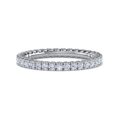 Faenza - 14K White Gold Diamond Eternity Band