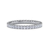 Eternity Band Wedding Ring in 14k White Gold with Round Natural Diamond at Gabriel & Co.