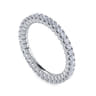 Eternity Band Wedding Ring in 14k White Gold with Round Natural Diamond at Gabriel & Co.