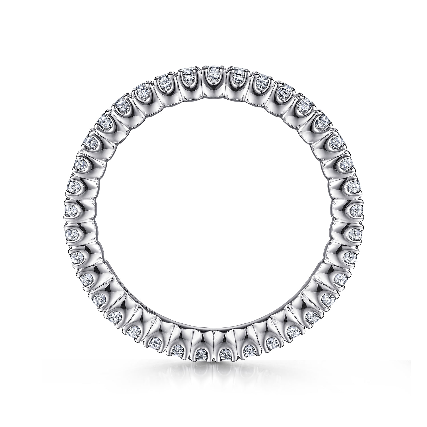 Faenza - 14K White Gold Diamond Eternity Band