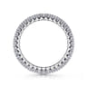Eternity Band Wedding Ring in 14k White Gold with Round Natural Diamond at Gabriel & Co.