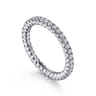 Eternity Band Wedding Ring in 14k White Gold with Round Natural Diamond at Gabriel & Co.