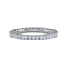 Eternity Band Wedding Ring in 14k White Gold with Round Natural Diamond at Gabriel & Co.
