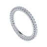 Eternity Band Wedding Ring in 14k White Gold with Round Natural Diamond at Gabriel & Co.