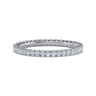 Eternity Band Wedding Ring in 14k White Gold with Round Natural Diamond at Gabriel & Co.
