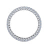 Eternity Band Wedding Ring in 14k White Gold with Round Natural Diamond at Gabriel & Co.