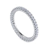 Eternity Band Wedding Ring in 14k White Gold with Round Natural Diamond at Gabriel & Co.