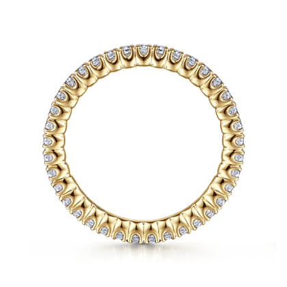 Faenza - 14K Yellow Gold Diamond Anniversary Band