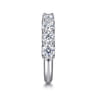 Straight Wedding Ring in 14k White Gold with Round Natural Diamond at Gabriel & Co.